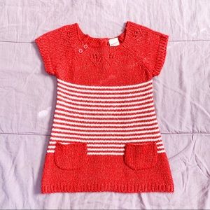 Arizona Jeans | striped sweater dress (toddler girls) - red - 18M